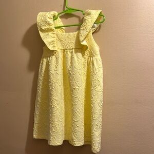 Janie and Jack Yellow Lace dress